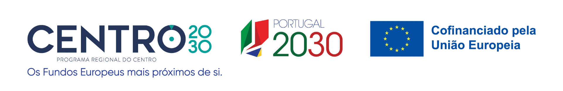Barra de cofinanciamento: Centro 2030 — Programa Regional do Centro, Portugal 2030 e Cofinanciado pela União Europeia